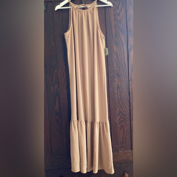 Ryegrass Tan Maxi Dress - Picture 3 of 9